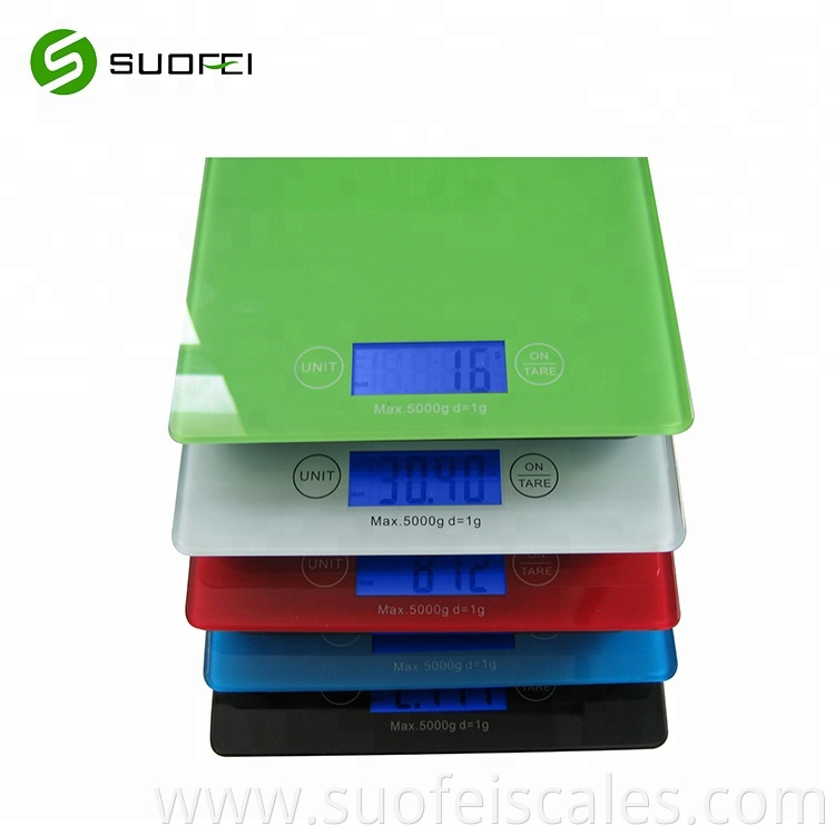 SF-610B Multifunction Professional 5Kg 11Lb Electronic Calorie Weighing Balance Digital Kitchen Weight Food Scale